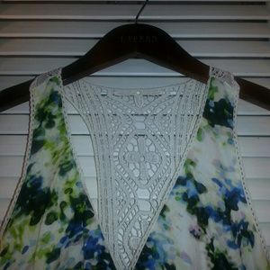 Cotton sundress - lace insert on back